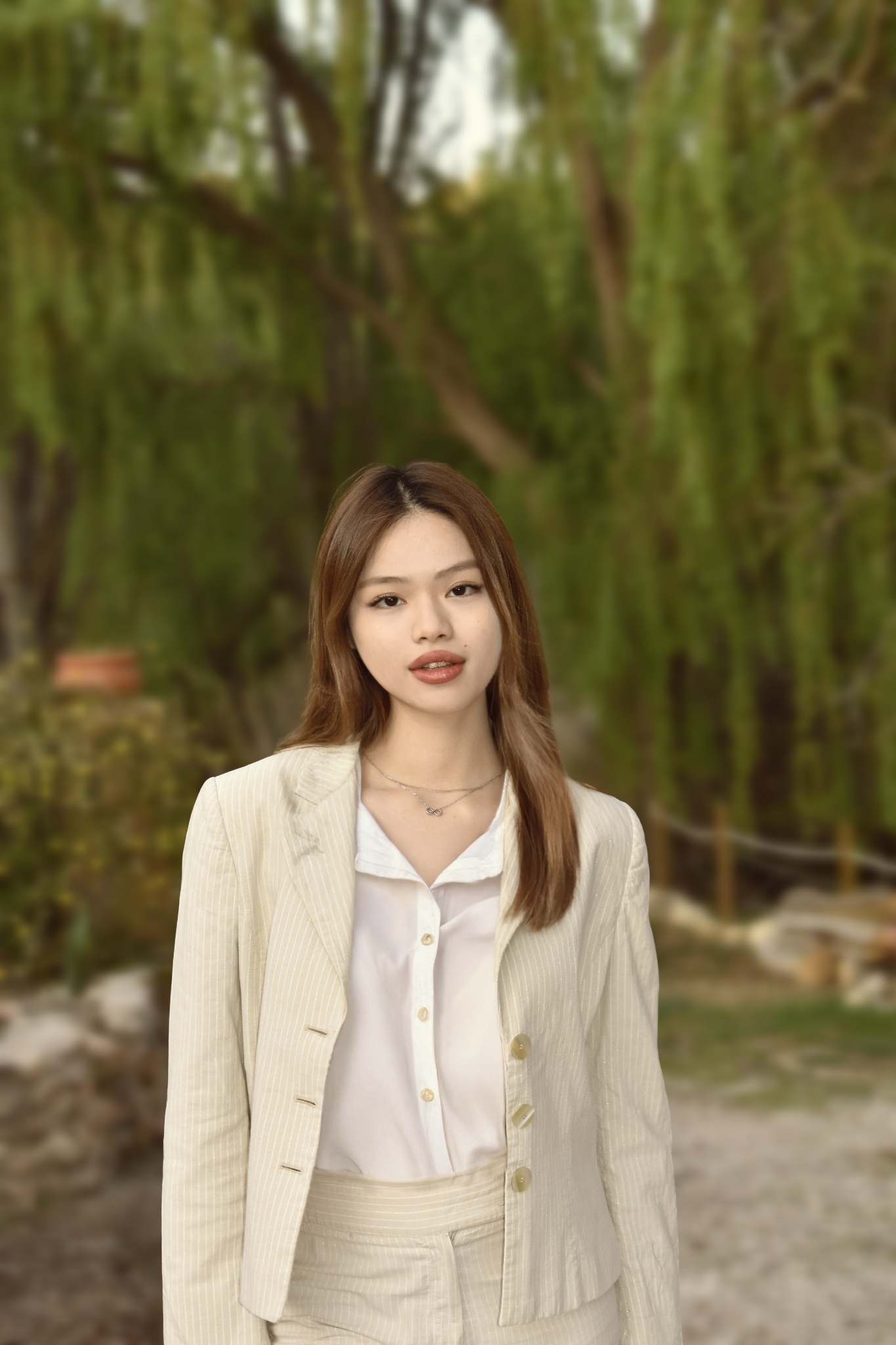 Alicia working at desk